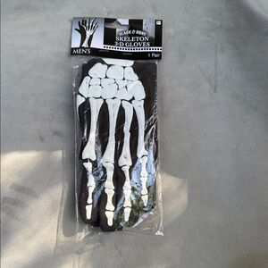 Black & Bone Skeleton 3D Gloves